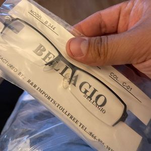 Black Bellagio glasses